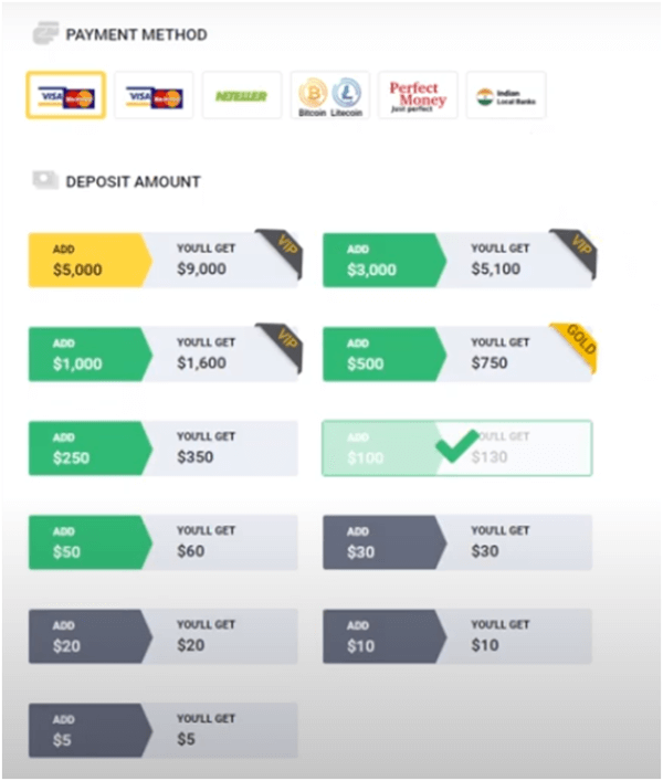 depositing mastercard